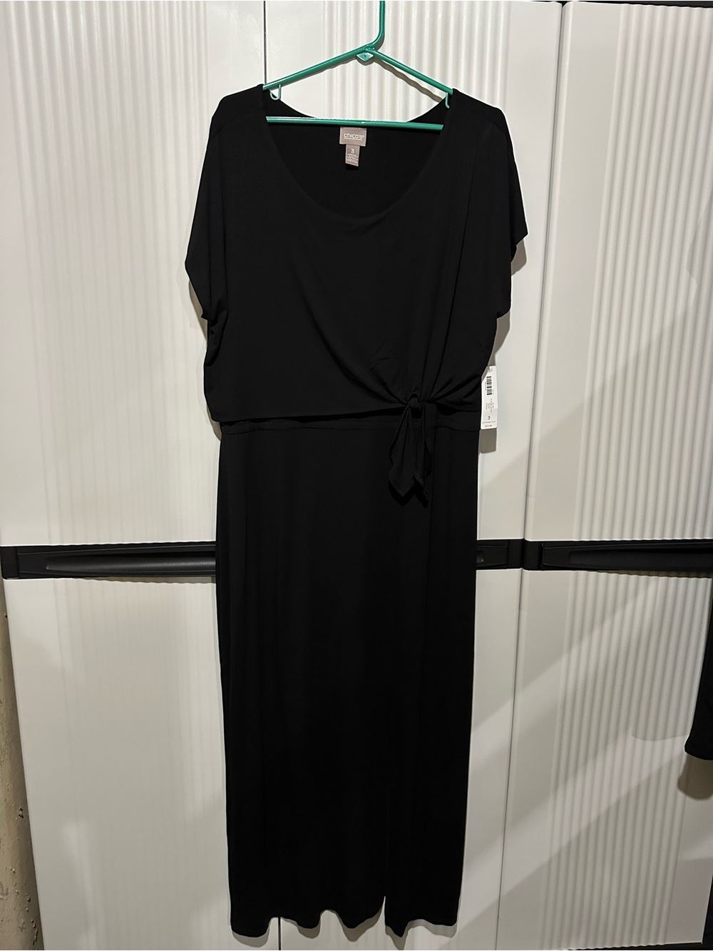 Chico's Black Maxi Dress with Side Tie